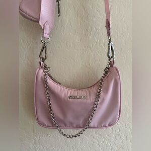Steve Madden Blush Pink Chain Crossbody Bag